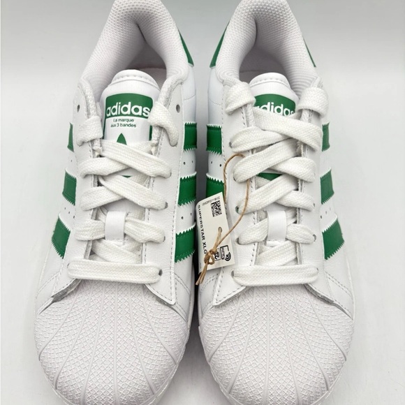 Adidas Women's Superstar XLG Originals Size 8 White Court Green |IF3002| - Picture 2 of 4